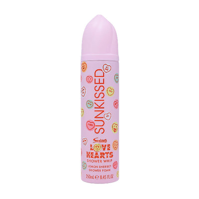 Superdrug Sunkissed x Love Hearts Shower Foam Lemon Sherbet 250ml- Buy online at McGrocer