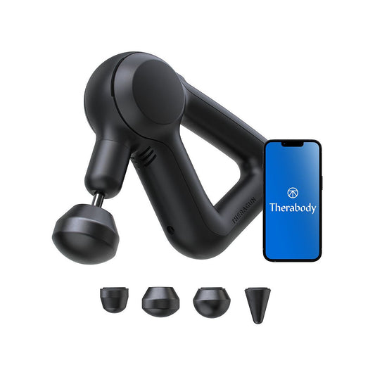 Theragun Prime by Therabody Handheld Bluetooth Enabled Percussive Therapy Massage Gun with Smart App and 5 attachments. - Black GOODS Boots   