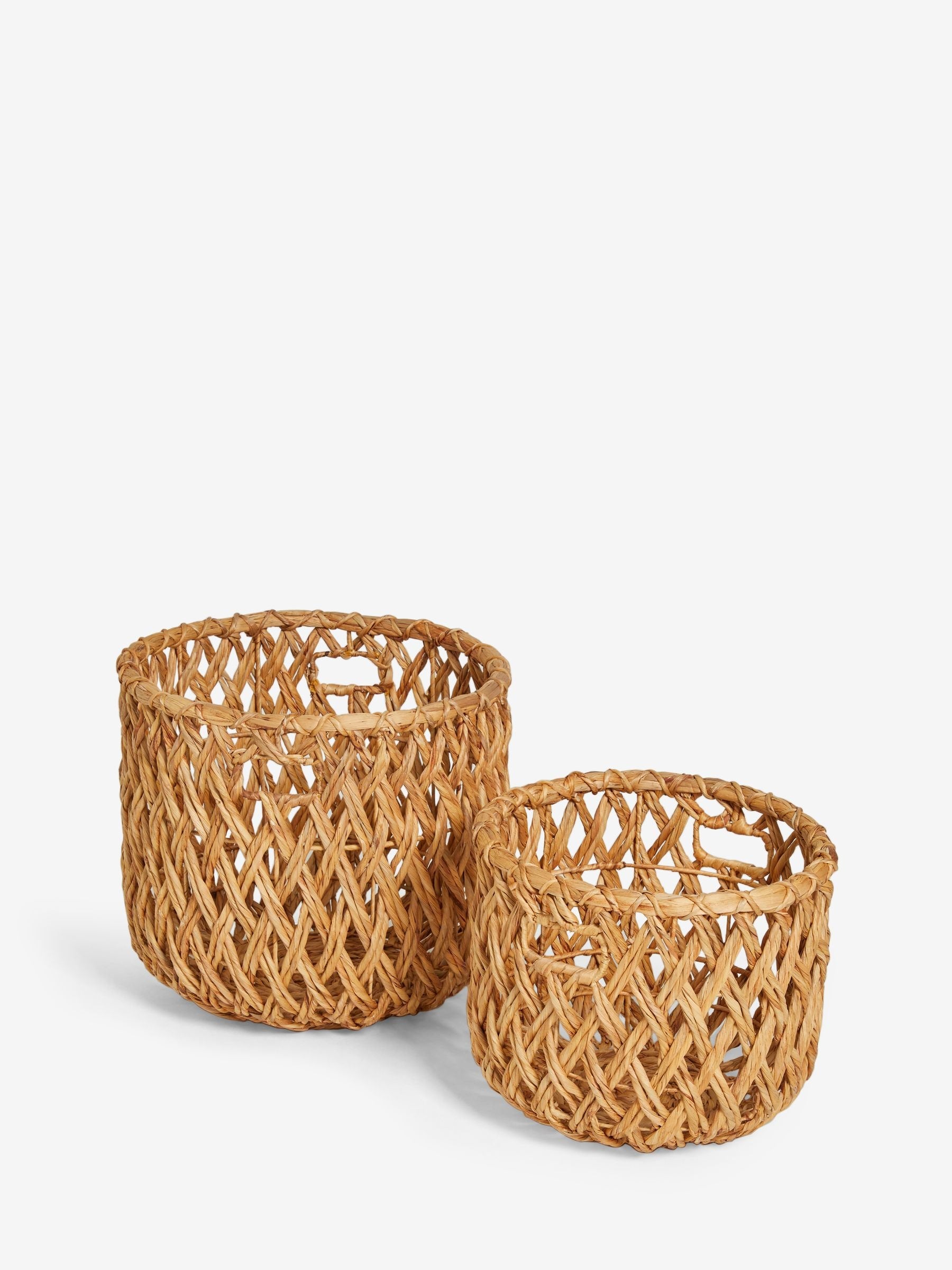Nina Campbell water hyacinth storage baskets set of 2 (British brand)