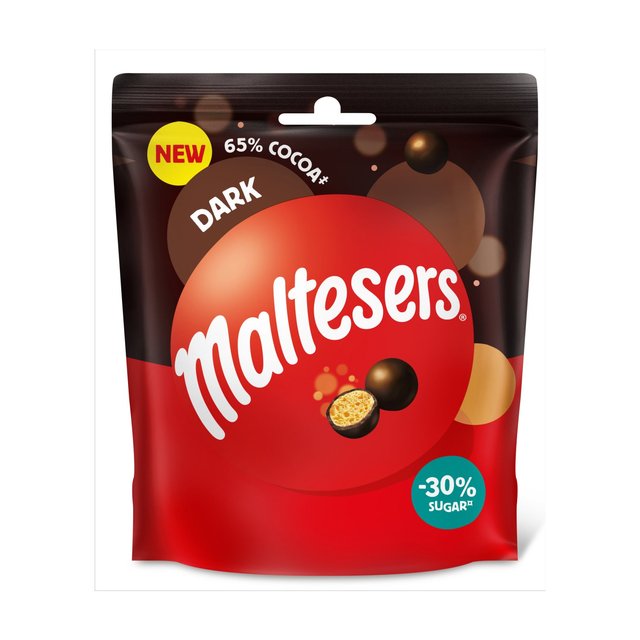 Maltesers Dark Chocolate & Honeycomb Bites 65% Cocoa Pouch Bag   88g