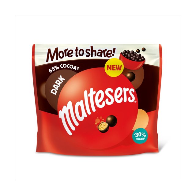 Maltesers Dark Chocolate More To Share Pouch Bag   163g