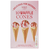 M&S 10 Waffle Cones   120g GOODS M&S   