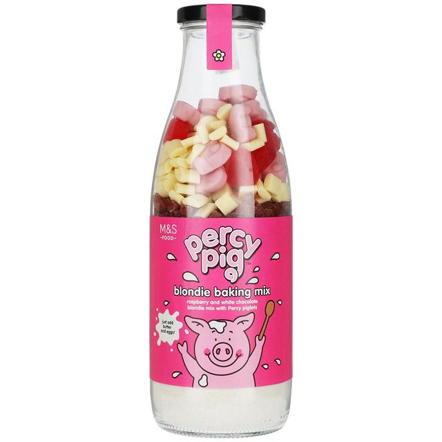 M&S Percy Pig Blondies Baking Bottle Mix   615g GOODS M&S   