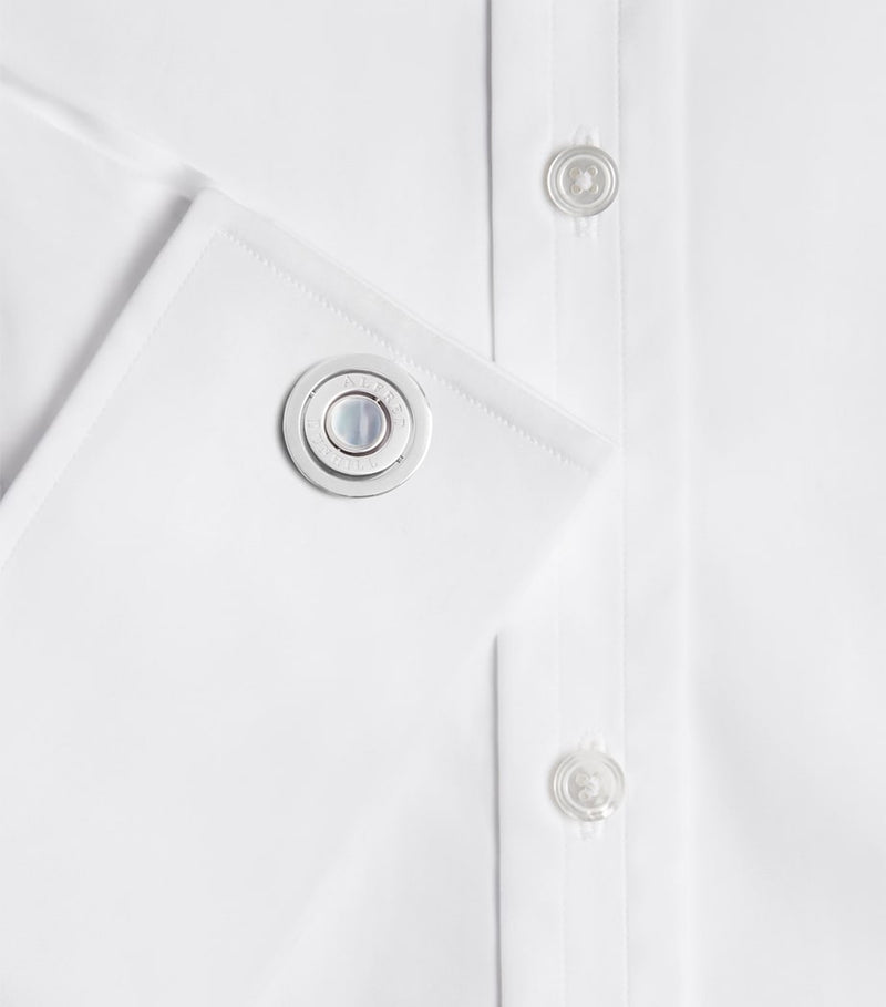 Dunhill Gyro Cufflinks mother of pearl sterling silver (British brand)