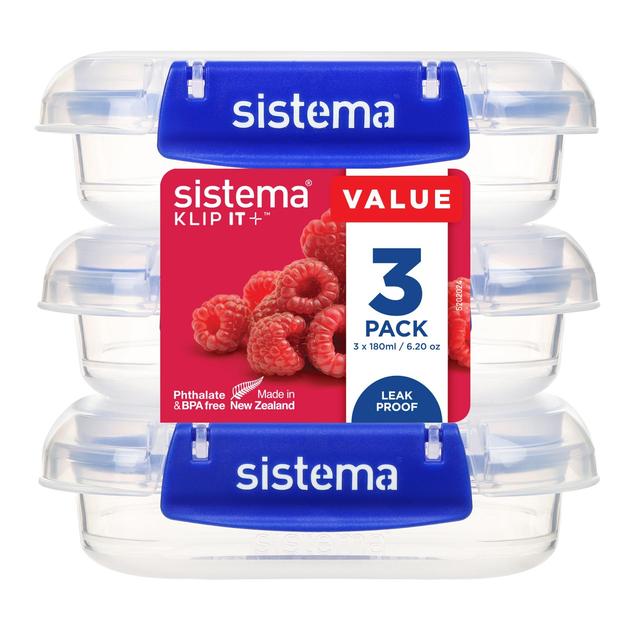 Sistema Klip It Plus 3 Pck Storage 180ml   3 per pack