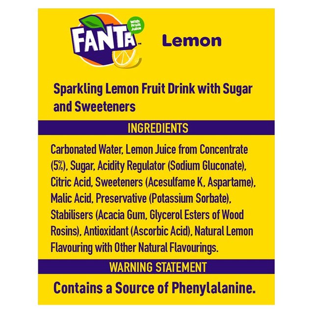 Fanta Lemon   24 x 330ml GOODS M&S   