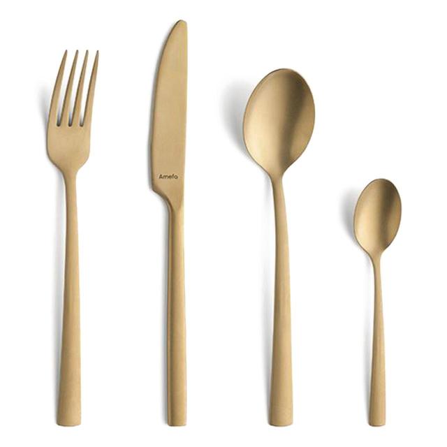 Amefa Manille Gold 16pc Cutlery Set GOODS M&S   