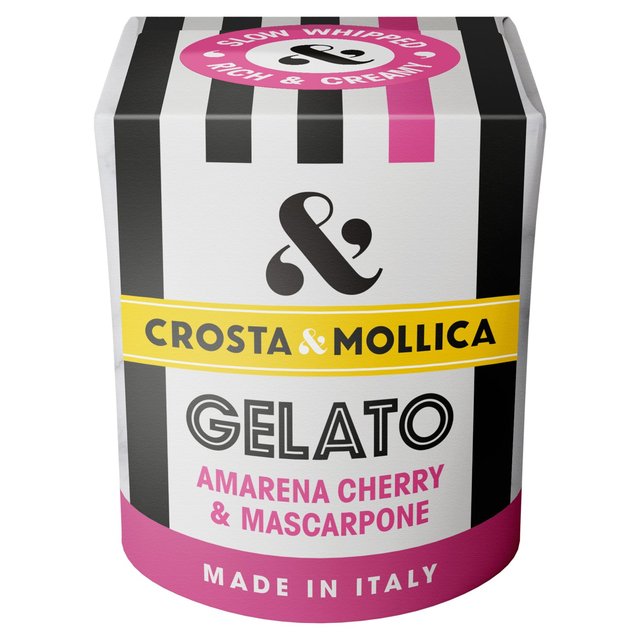 Crosta & Mollica Amarena Cherry & Mascarpone Gelato   450ml GOODS M&S   