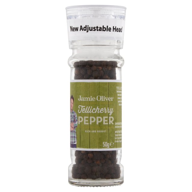 Jamie Oliver Small Mill Grind Tellicherry Pepper   50g