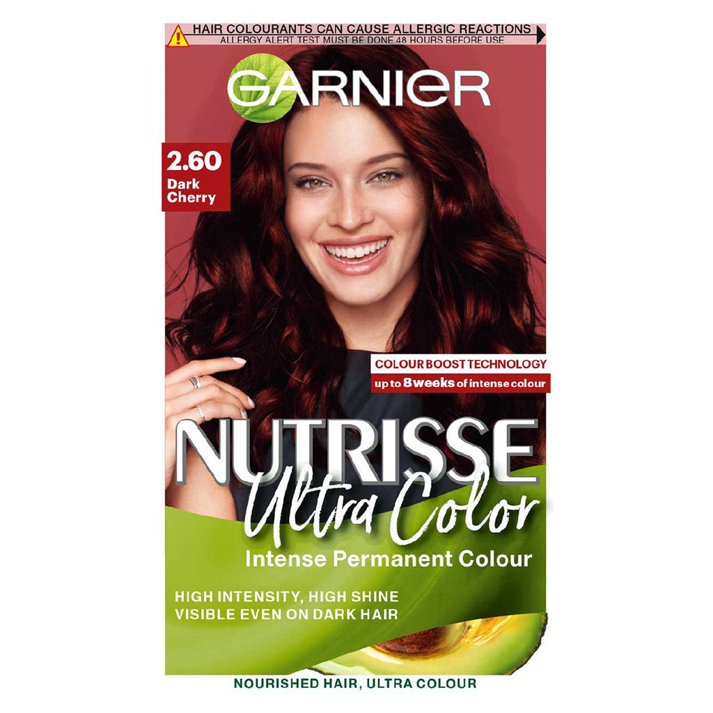 Garnier Nutrisse Ultra Color 2.6 Dark Cherry Red Permanent Hair Dye