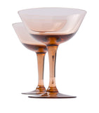 Prada New York inspired Champagne coupes set of 2, imported from the UK