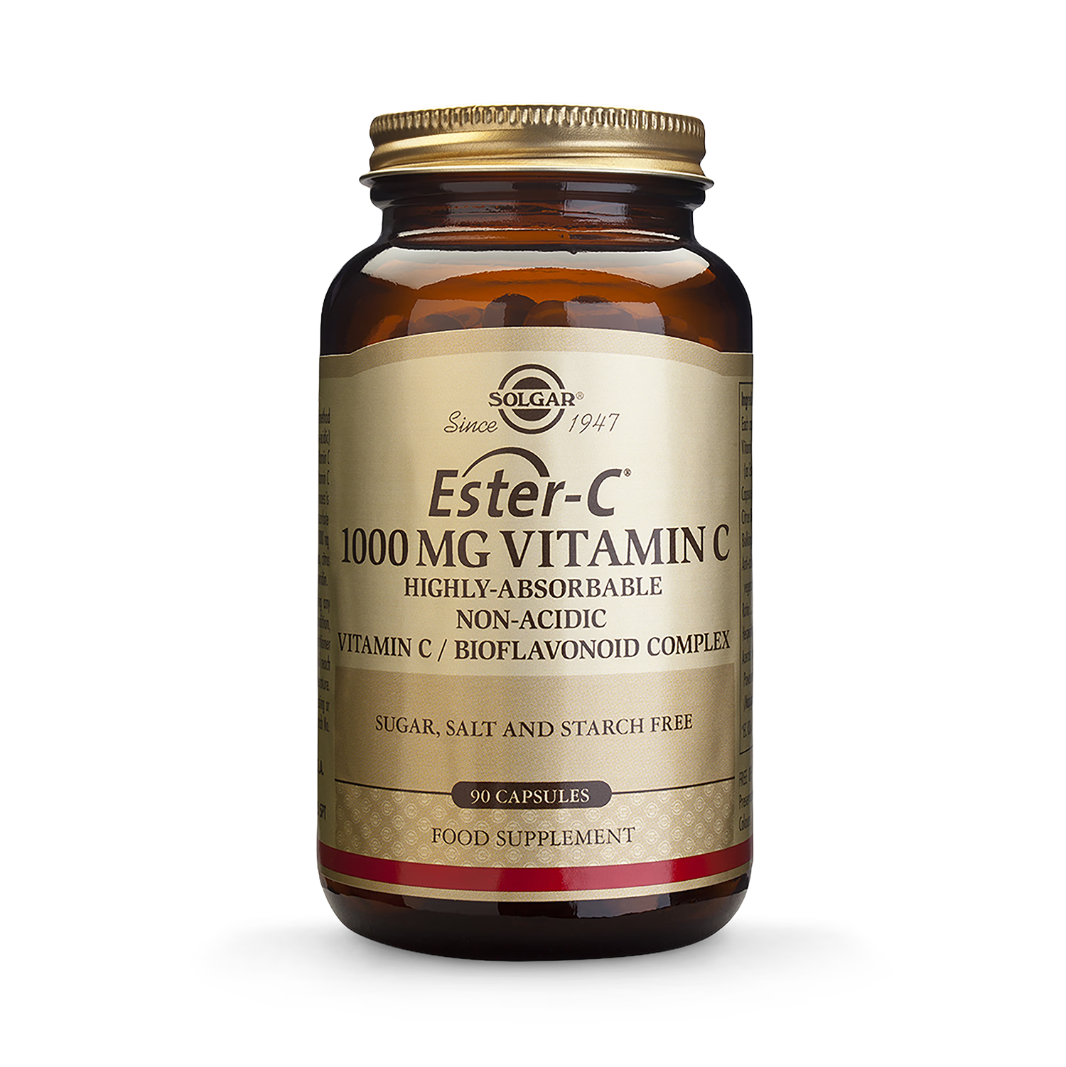 Solgar Ester-C Vitamin C 1000mg 90 Capsules (British brand)