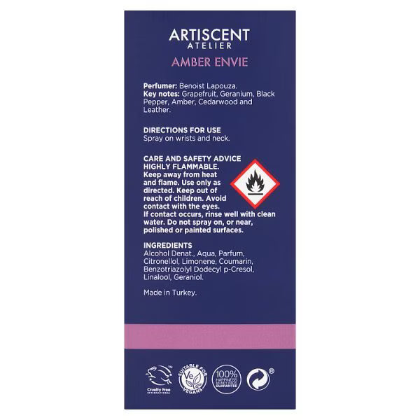 Superdrug Artiscent Amber Envie 50ml perfume (British brand)