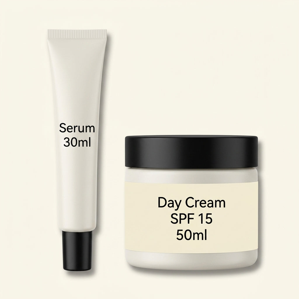No7 Lift Luminate day cream SPF15 and serum 30ml bundle (British brand)
