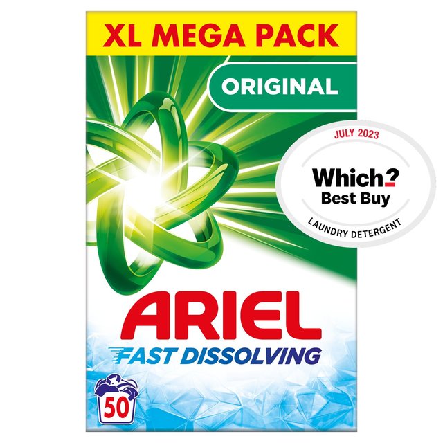 Ariel Original Washing Powder 50 Washes   3kg GOODS M&S   