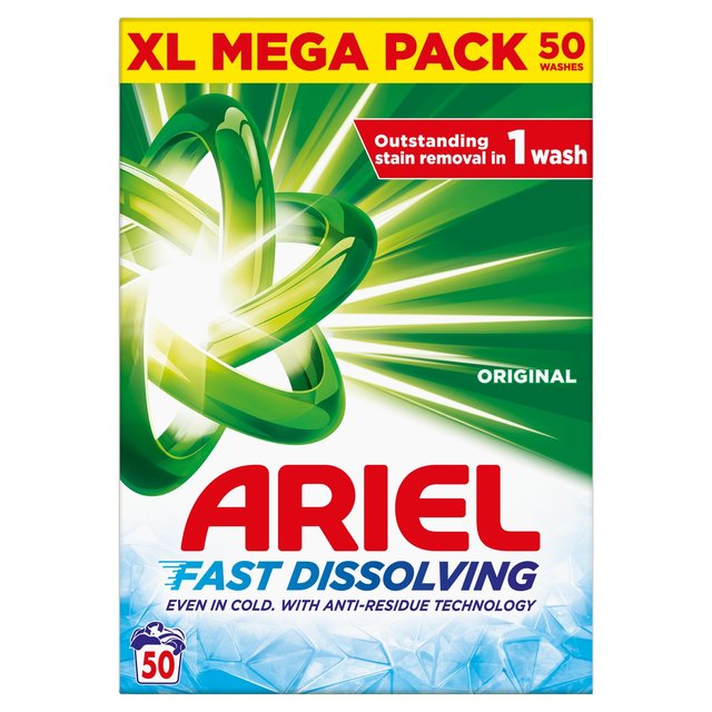 Ariel Original Washing Powder 50 Washes   3kg GOODS M&S   