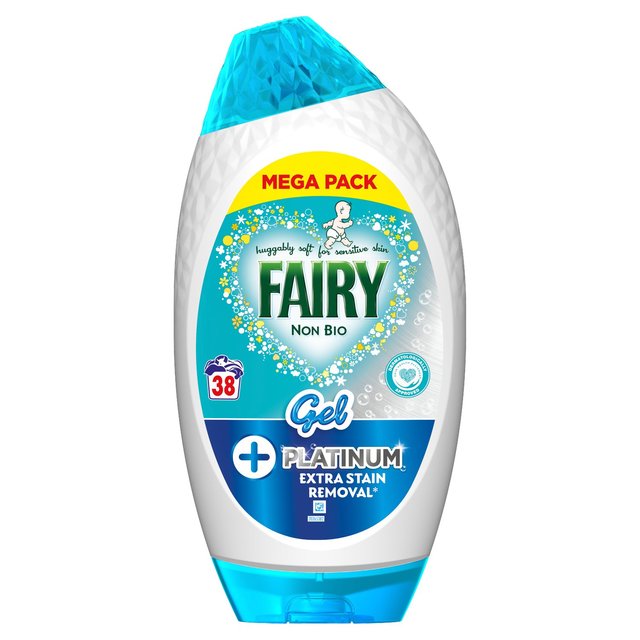 Fairy Platinum Non Bio Washing Liquid Gel 38 Washes   1254ml