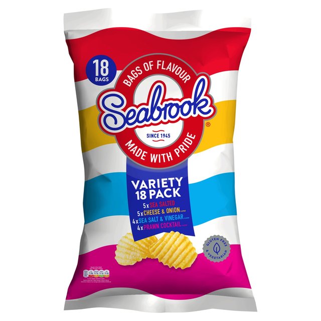 Seabrook Variety 18 Pack   18 per pack GOODS M&S   