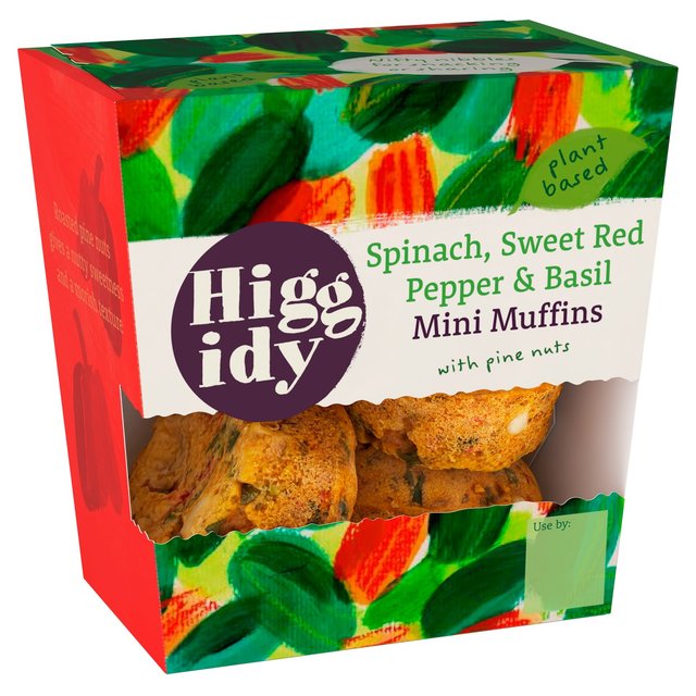 Higgidy Spinach & Red Pepper Mini Muffins   160g GOODS M&S   