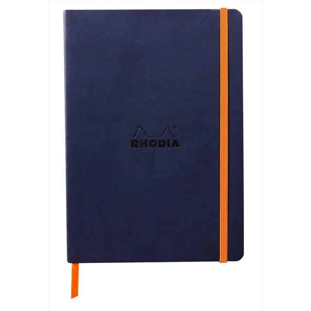 Clairefontaine Rhodiarama Softcover Notebook A5 Midnight GOODS M&S   