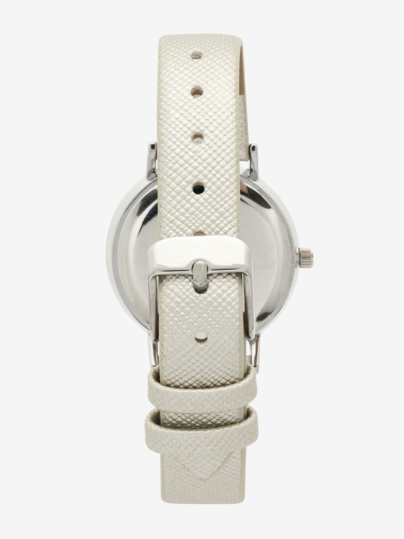 Simple Strap Watch Metallic Finish Classic 3cm (British brand)