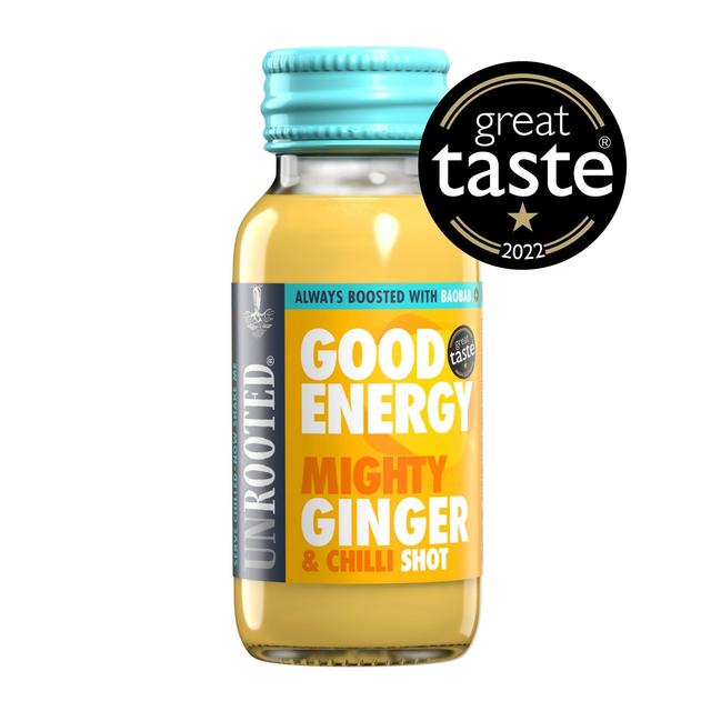 Unrooted Good Energy Mighty Ginger & Chilli Shot   60ml GOODS M&S   