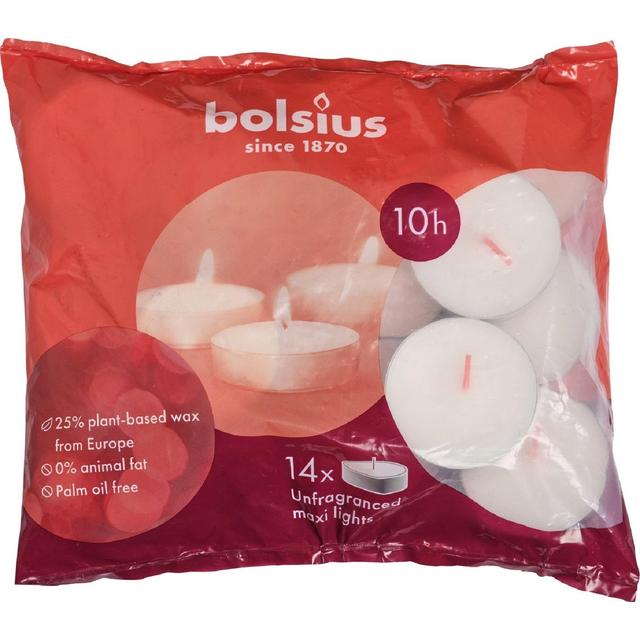 Bolsius Tealights 10hr -14Pk   14 per pack GOODS M&S   