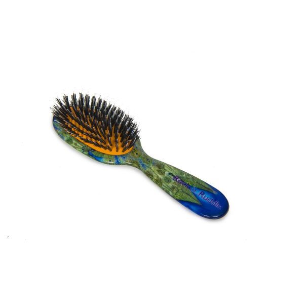 Rock & Ruddle Peacocks Small Synthetic Bristle Hairbrush