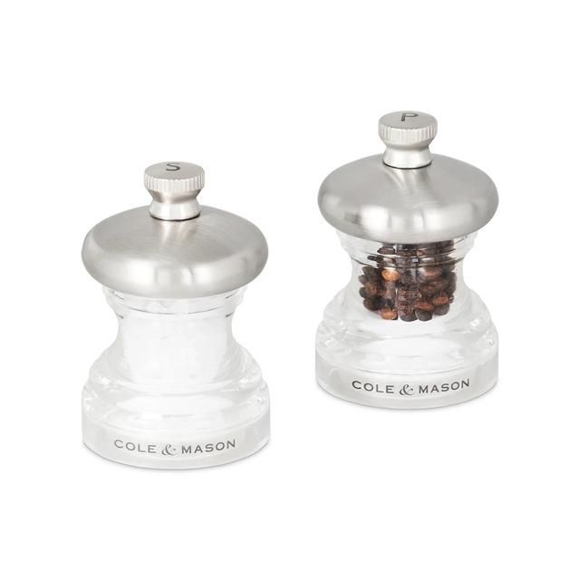 Cole & Mason Button Salt and Pepper Set 65mm GOODS M&S   