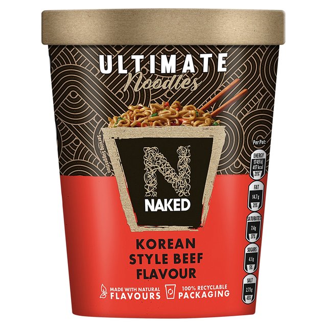 Naked Ultimate Noodles Korean Style Beef Flavour    90g GOODS M&S   