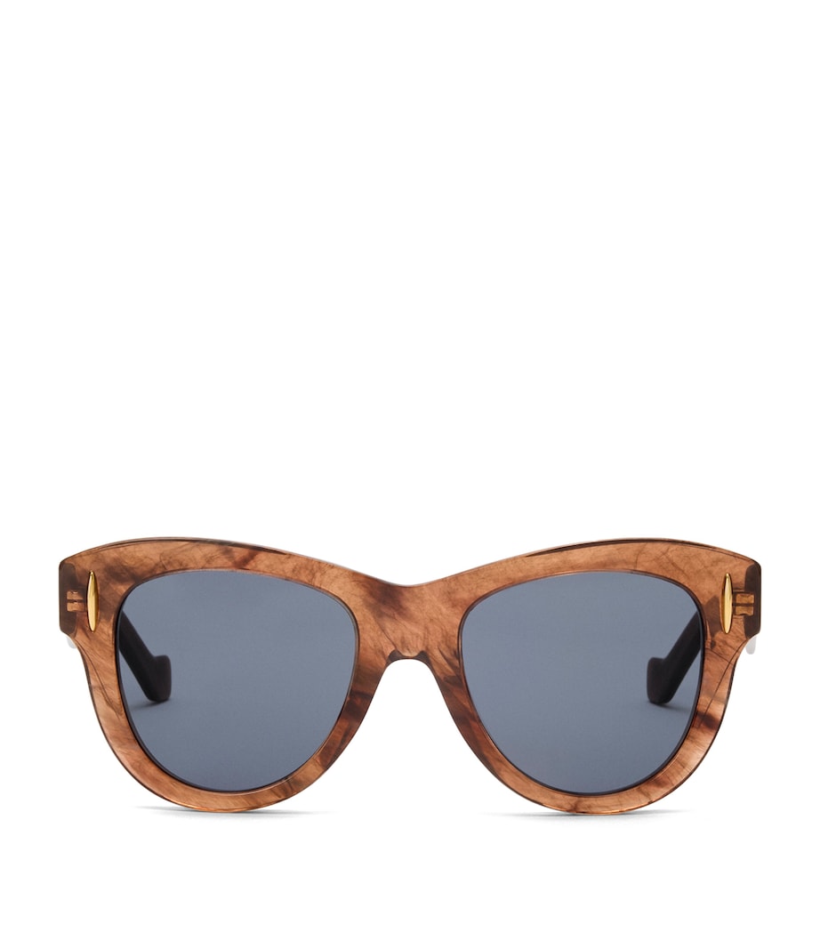 Loewe Screen sunglasses acetate round gold-tone temples, UK version