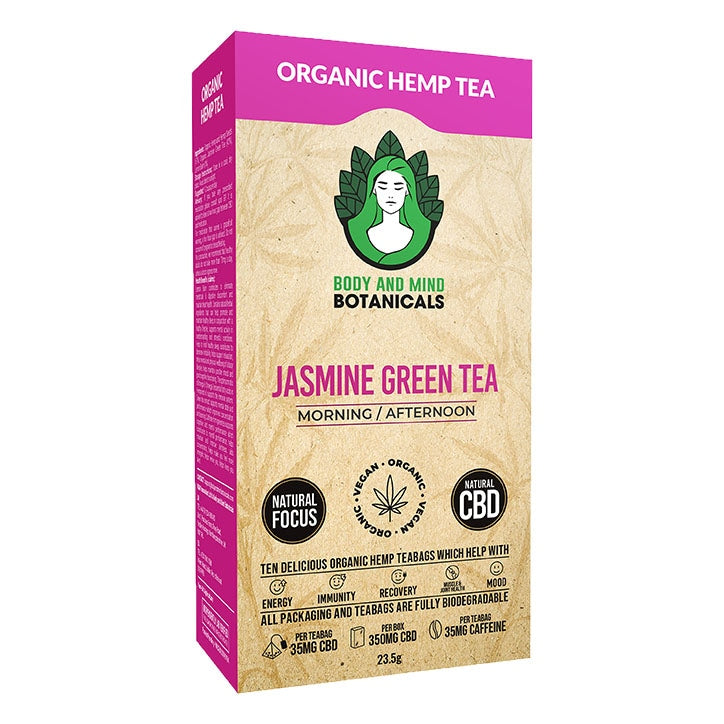 Body & Mind Botanicals CBD Hemp Tea Original 10 Tea Bags GOODS Holland&Barrett   