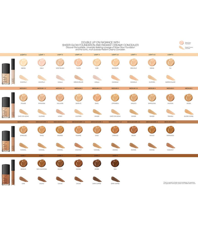 NARS Sheer Glow Foundation, imported from the UK