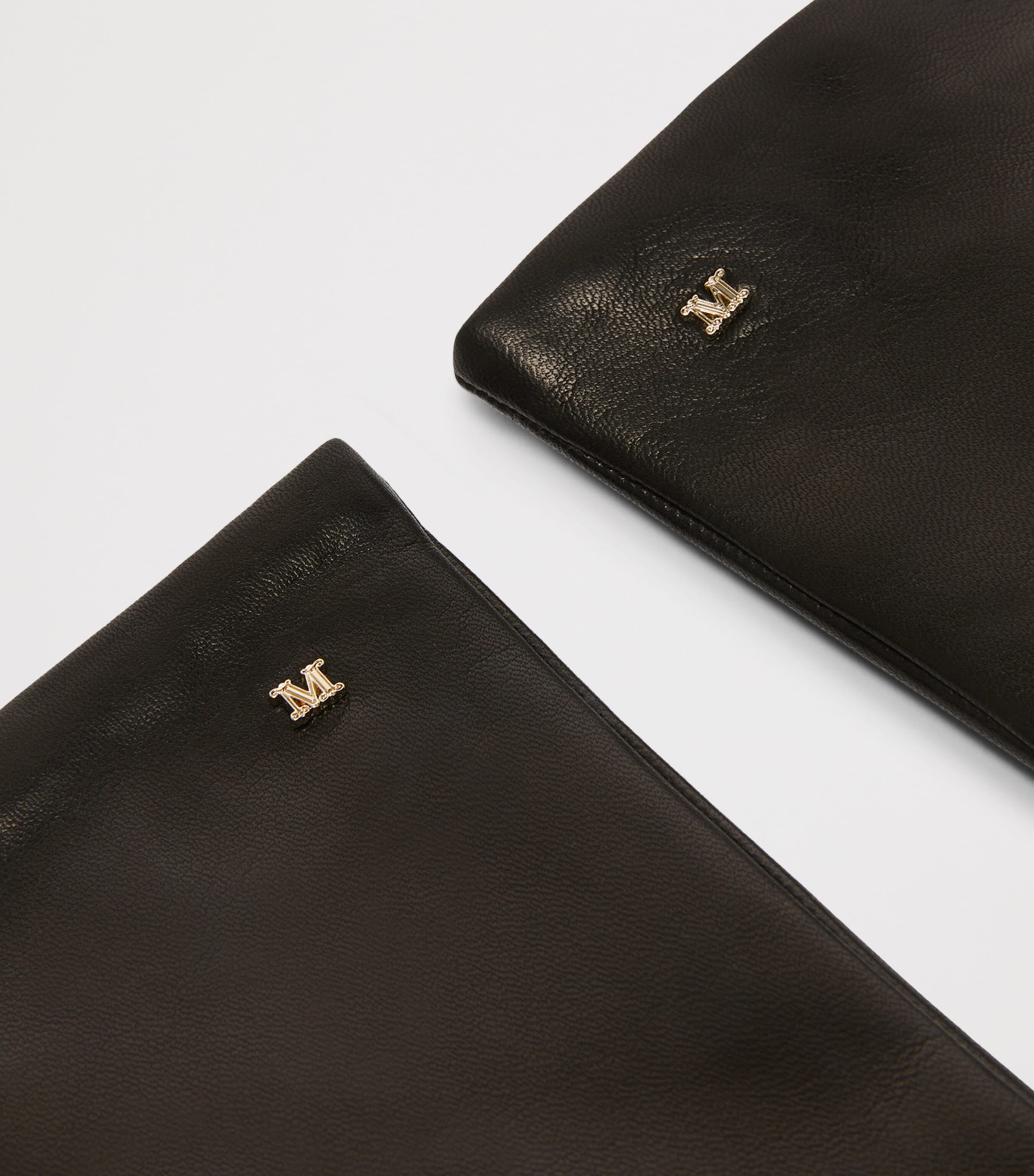 Max Mara lamb leather gloves with wool lining (British brand)