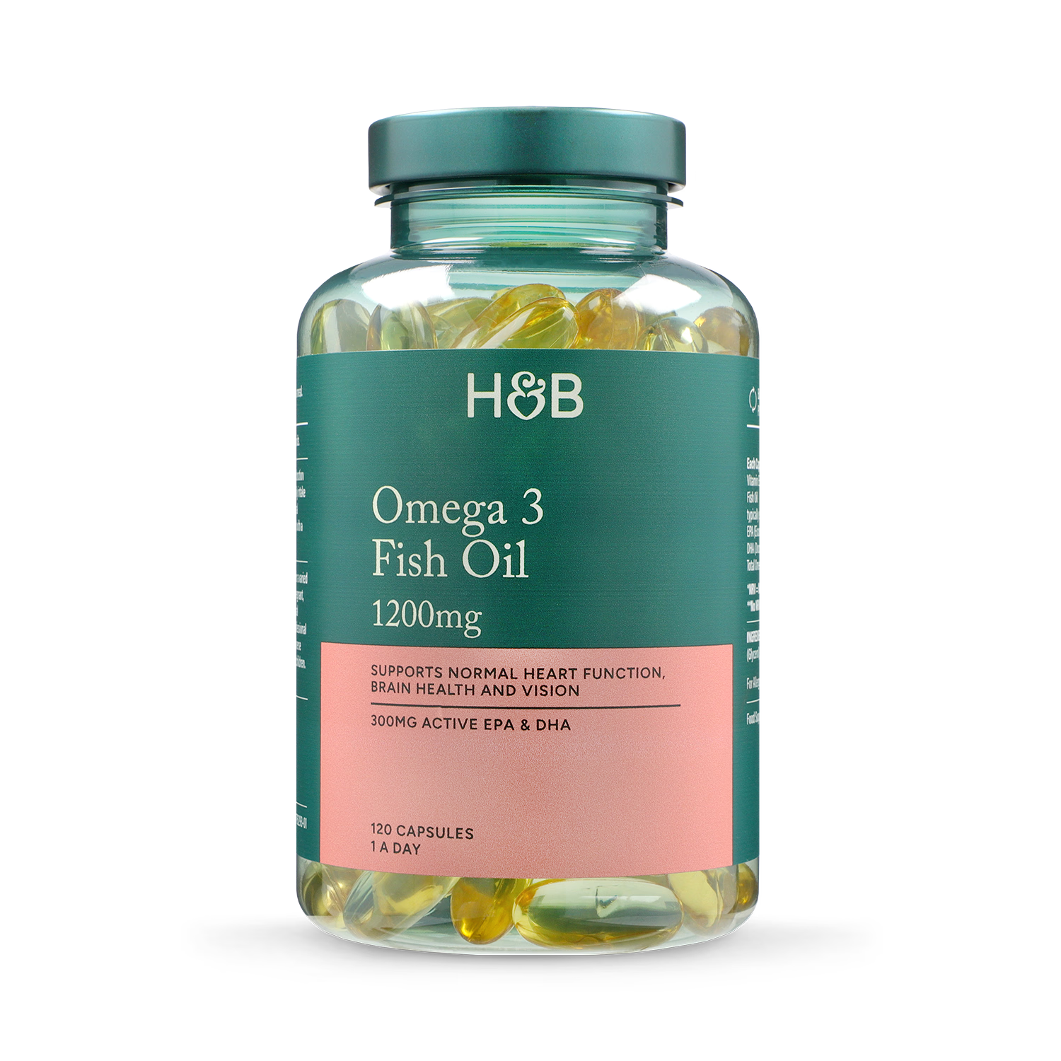 Holland & Barrett Omega 3 Fish Oil 1200mg 120 Capsules, UK version