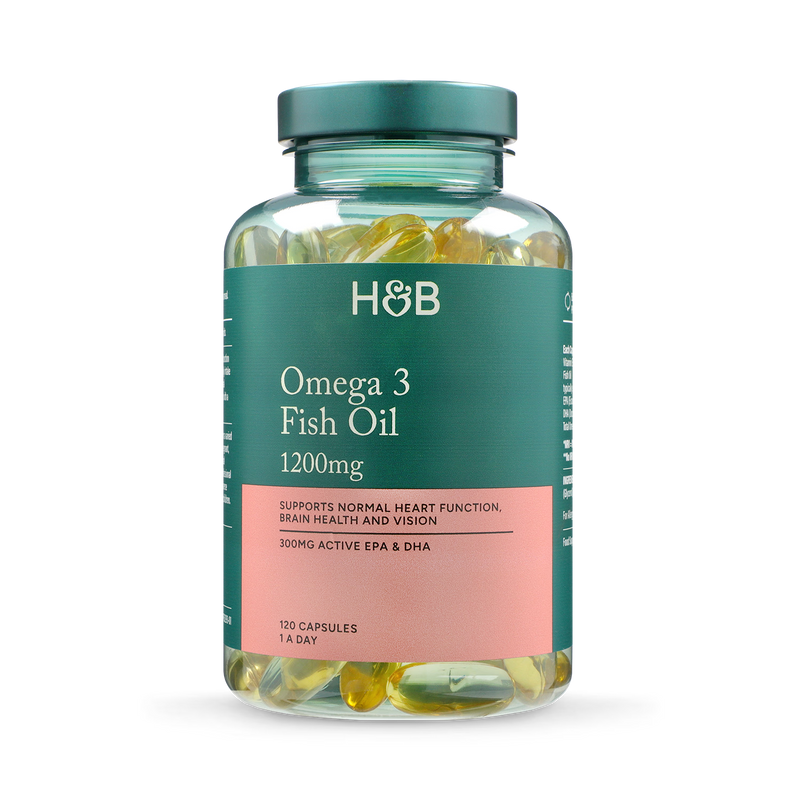 Holland & Barrett Omega 3 Fish Oil 1200mg 120 Capsules, UK version