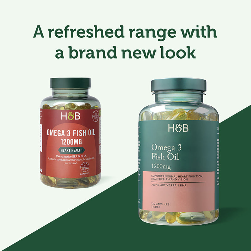 Holland & Barrett Omega 3 Fish Oil 1200mg 120 Capsules, UK version