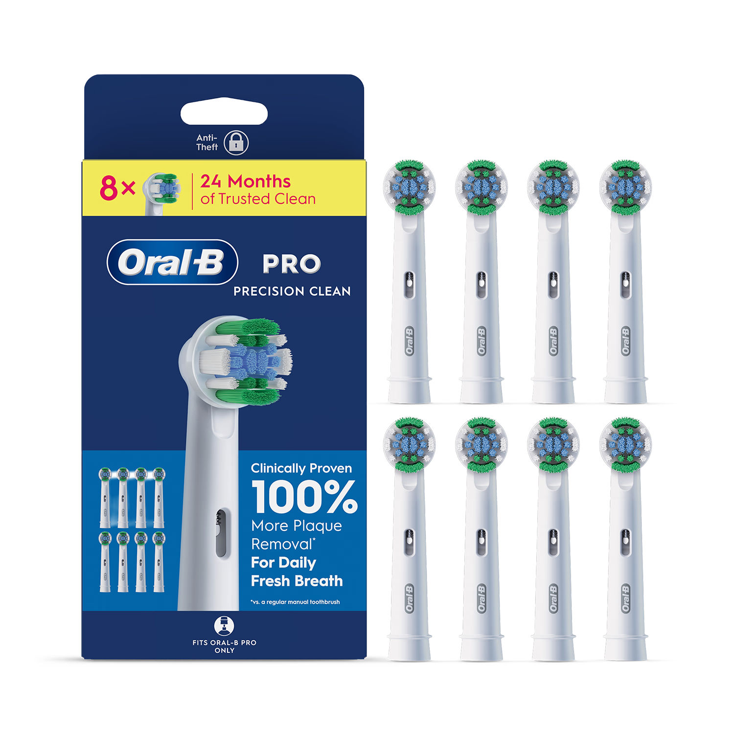 Oral-B Precision Clean toothbrush heads 8 Count, UK version