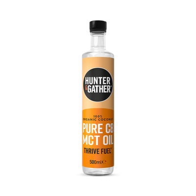 Huile de coco MCT C8 pure biologique Hunter & Gather 500 ml