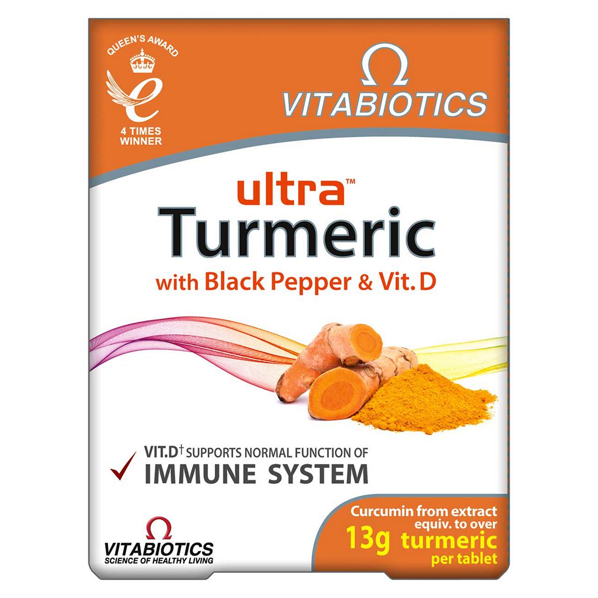 Vitabiotics Ultra Turmeric with Black Pepper & Vitamin D - 60 Tablets GOODS Boots   