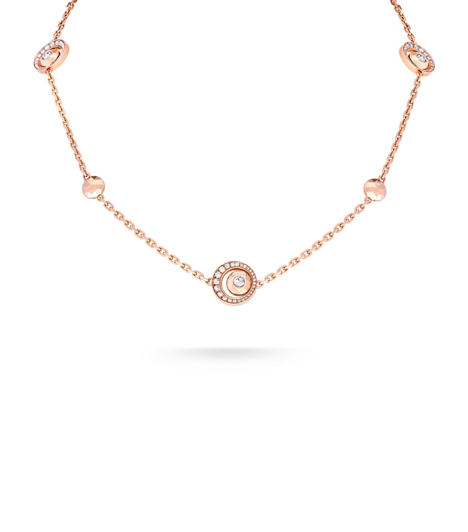 David Morris rose gold chain necklace (British brand)