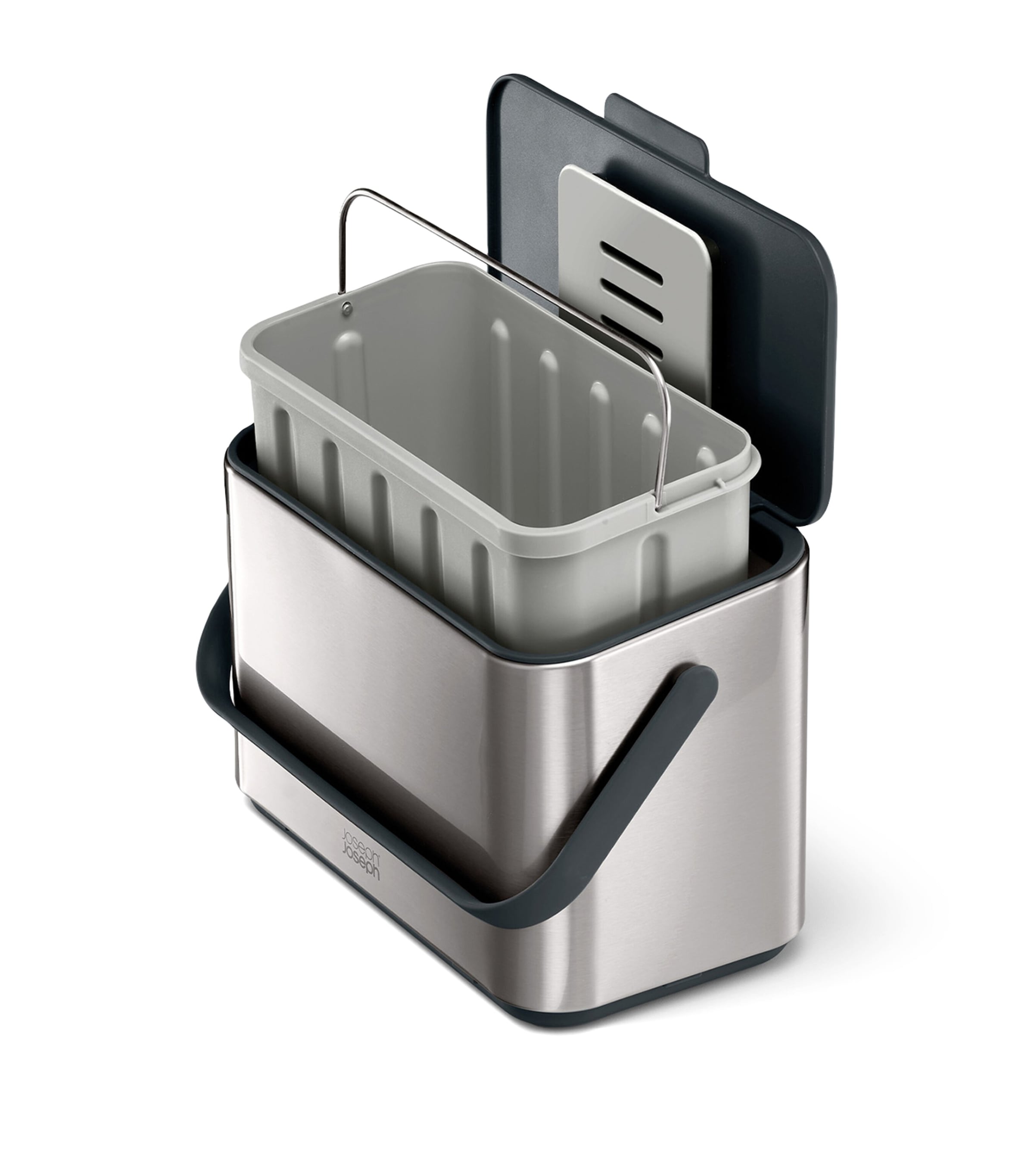 Joseph Joseph stainless steel premium food waste caddy 4L - British product