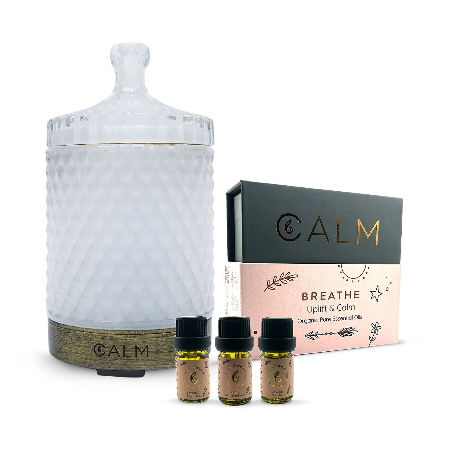 B Calm diffuser and essential oil set 3x5ml (British brand)