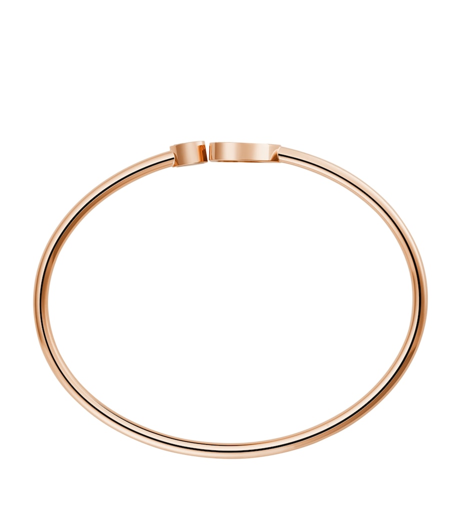 Chopard Happy Hearts bangle rose gold diamond, imported from the UK