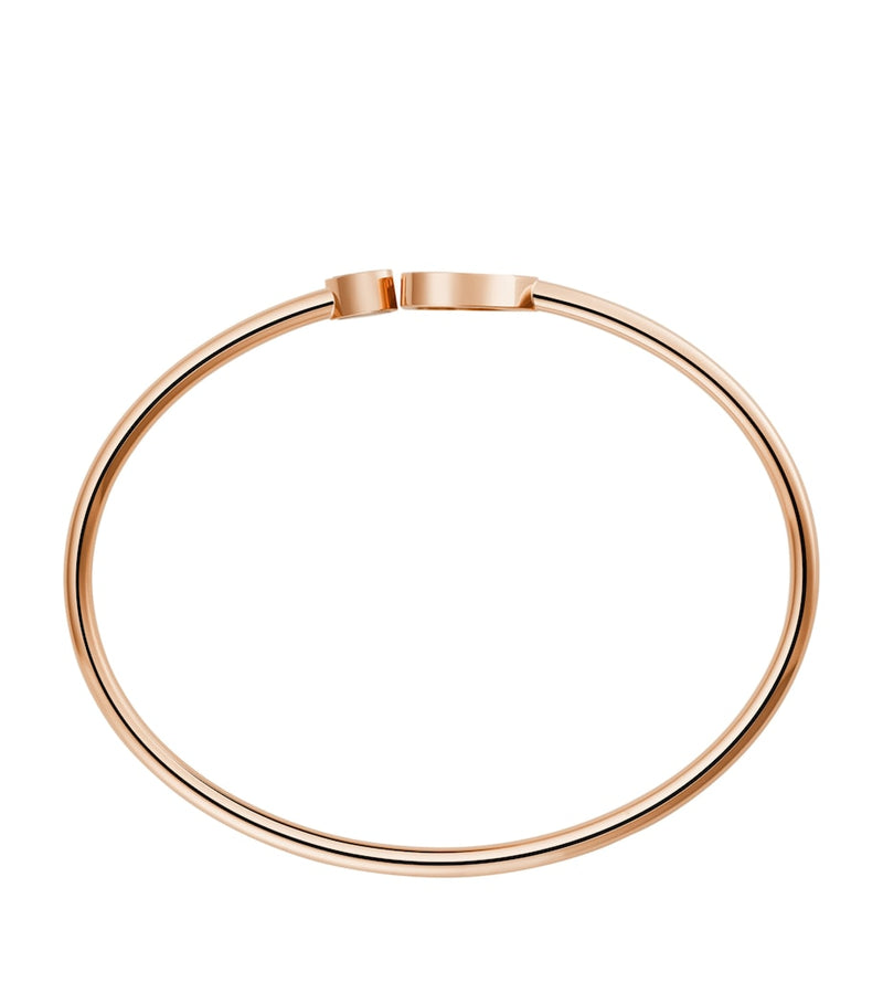 Chopard Happy Hearts bangle rose gold diamond, imported from the UK