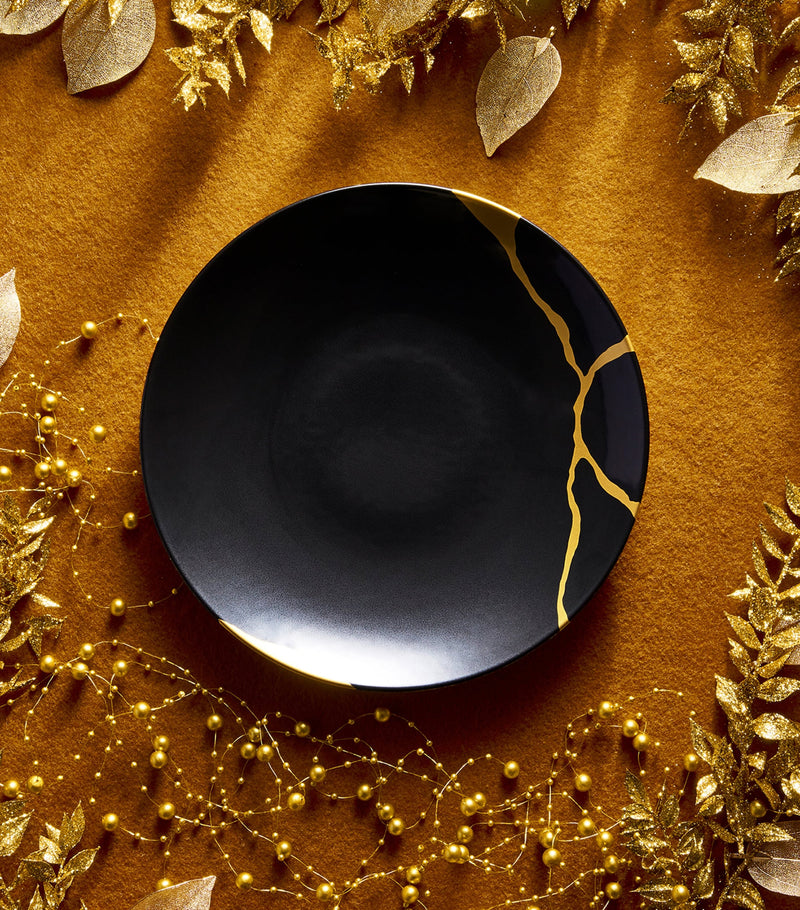 Bernardaud Kintsugi Charbon dessert plate 21cm - British product