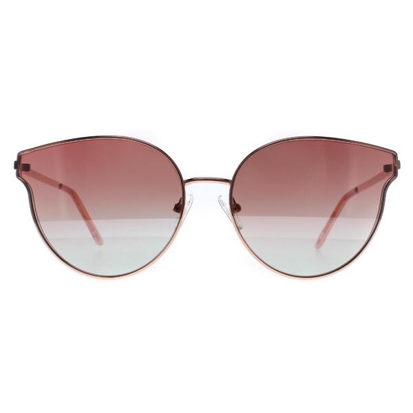 Guess gold cat eye sunglasses GF0353 with mirrored rose gold lenses - British product