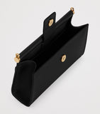 Dolce&Gabbana calfskin leather phone bag with vintage brass hardware - British product