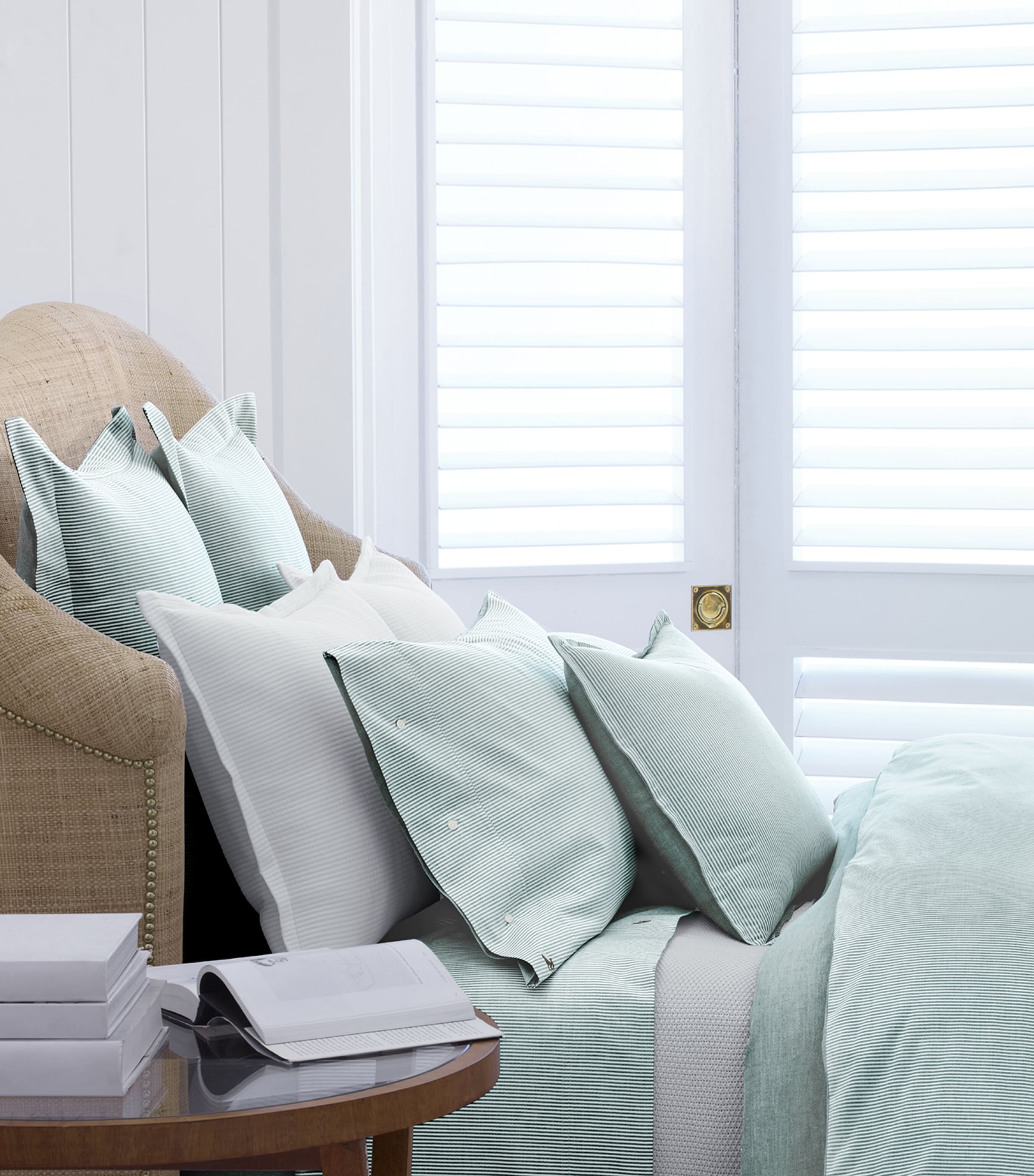 Ralph Lauren Oxford Evergreen single fitted sheet 90cm x 200cm, imported from the UK