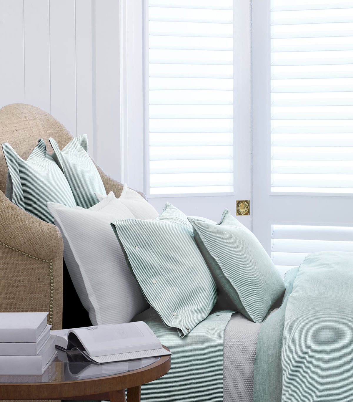 Ralph Lauren Oxford Evergreen single fitted sheet 90cm x 200cm, imported from the UK